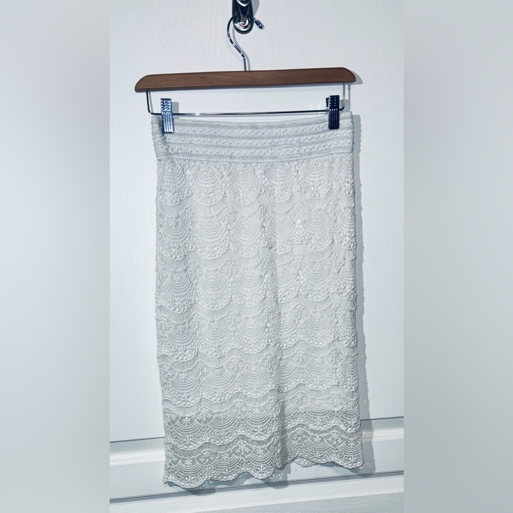 3/$30 White Lace lined Skirt